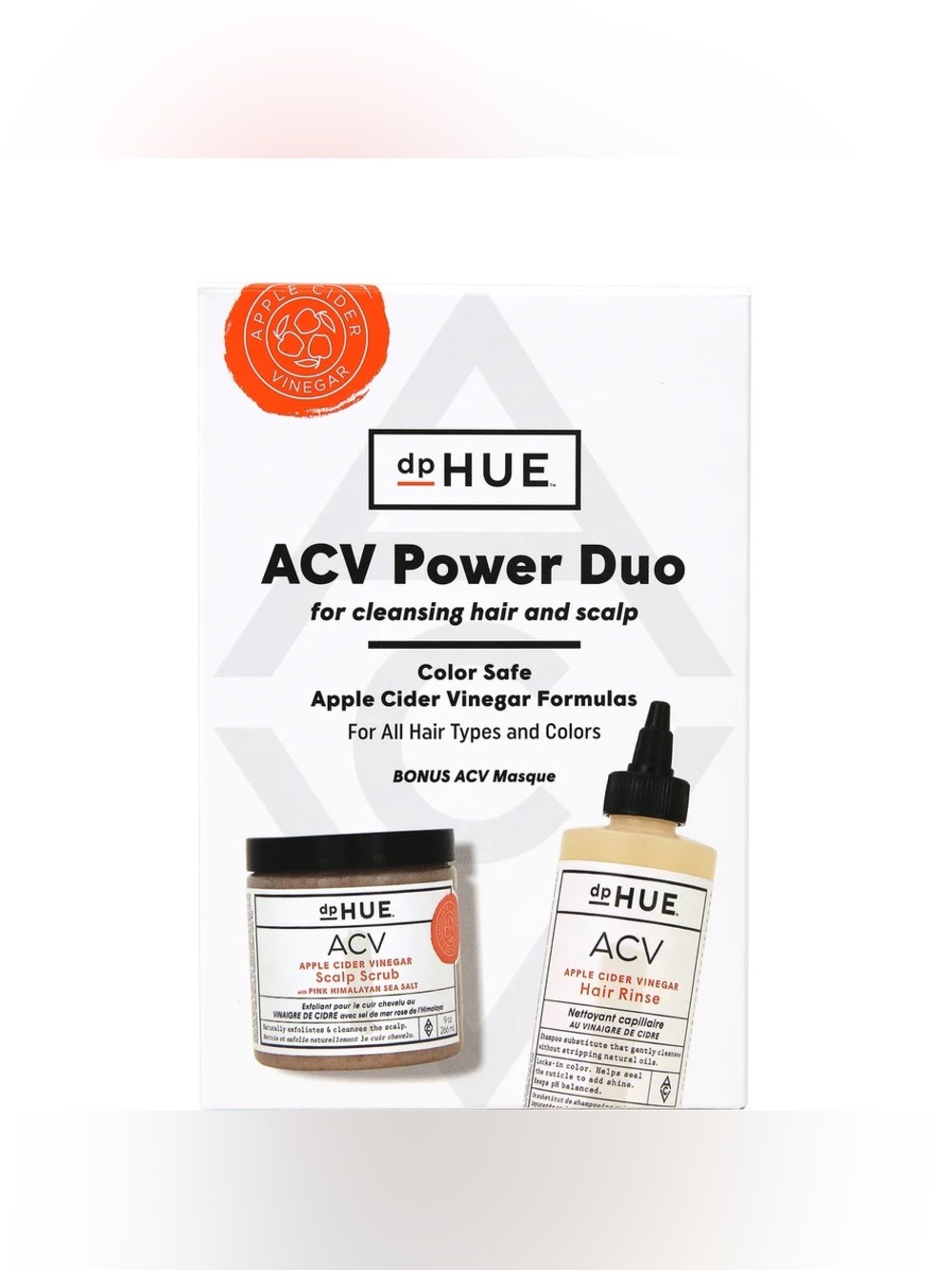 🍎HUE ACV Power Duo Hair Rinse & Scalp Scrub + Bonus Hair Masque🍎